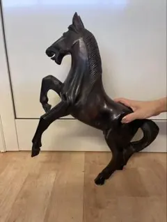 銅製馬の置物 ダークブラウン - メルカリ
