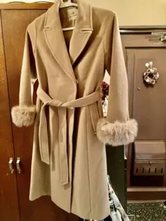 GRACE CONTINENTAL Diagram✨ファーカフスロングコート - メルカリ