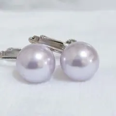 6158★高品質　人気スタッドイヤリング★艶貝真珠パール★シェル★貝