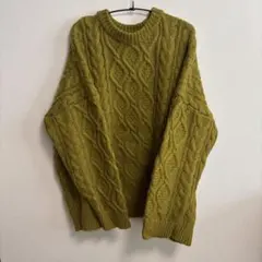 select MOCA オーバーサイズケーブル編みニット