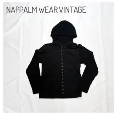NAPPALM WEAR VINTAGE ブラック　フーディ　パーカー　フリー