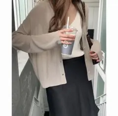 Nice tencel linen cardigan / verveineのサムネイル