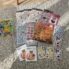 かわいいシール多数、シール帳