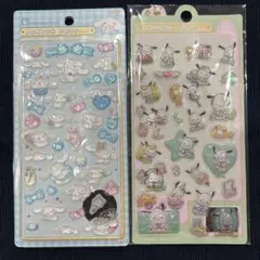 【新品未使用】ぷくぷくシール　サンリオ　シナモロール　ポチャッコ