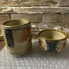 骨董　沖縄やちむん　湯呑5個　1970年代 骨董 沖縄やちむん 湯呑5個 1970年代 骨董 沖縄やちむん 湯呑5個 1970年代