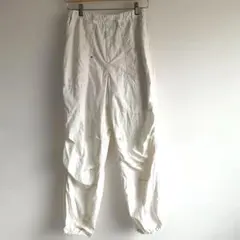 GU スーパーワイドカーゴパンツ ホワイト M【訳あり・汚れあり】