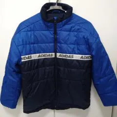 adidas 中綿ジャケット 150 青/紺