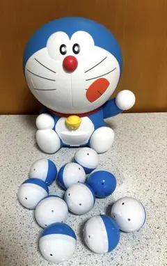 美品/おまけ付「カプセルだしてよ！ドラえもん」＆別売の「ゆびコレ」セット販売のサムネイル