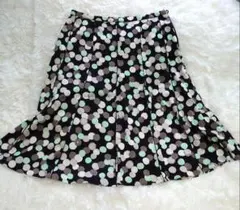 【​美品】 クレージュ ドット柄 水玉　フレアスカート 38 M 匿名配送
