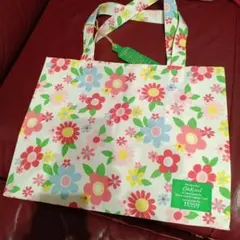 Cath Kidston テスコ コラボ エコバッグ 花柄白系のサムネイル