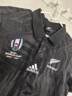 adidas オールブラックス ラグビーW杯2019 ポロシャツ Lのサムネイル