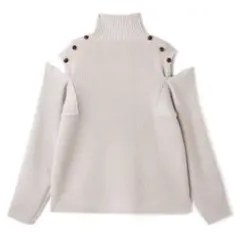 GRL オフショル ニット ホワイト