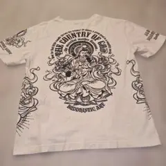 爆裂爛漫娘 ブッダ 刺青 和彫り Tシャツ 仏陀 和柄 半袖 40 白 仏教のサムネイル