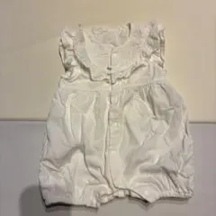 ベビー服 ロンパース アカチャンホンポ レース 白 ノースリーブ 春夏 60