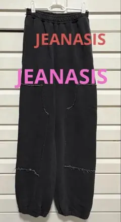 JEANASIS ブリーチスウェットジョガーパンツ