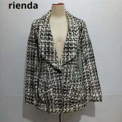 rienda リエンダ　ツイードチェックジャケット