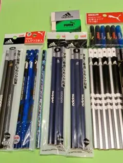 adidas PUMA 鉛筆セット 21本　おまけ付き