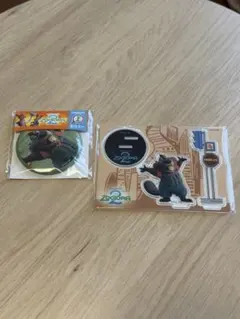 ズートピア happyくじ　ニブルズ　缶ミラー　アクリルスタンド