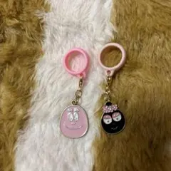 バーバパパ　バーバママ　アンブレラチャーム　目印キーホルダー　匿名配送