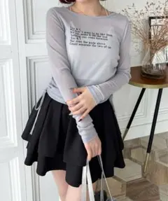 シアートップス　グレー