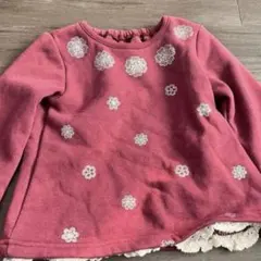 花柄トレーナー 80cm
