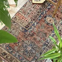 パッチワーク✳︎ 42×123ランナー ブラウン グリーン トルコ
