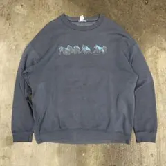 90's 初期　XLarge 鬼フェード　スウェット　サンフェード　ゴリラ　ロゴ