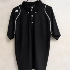 DESCENTE 半袖ポロシャツ ブラック サイズ0