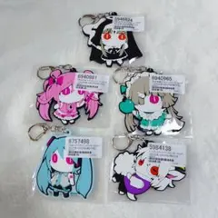 初音ミク ピノキオピー アイマイナ ラバーキーホルダー 5点セット