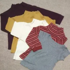 無印(80サイズ)タートル、肌着５枚セット