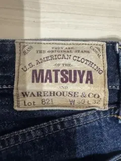 WAREHOUSE MATSUYA セルビッジデニム　821 W30のサムネイル