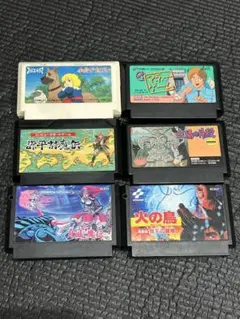 【送料無料 】ファミコンカセット お得な6本まとめ売りセット ジャンク品扱い