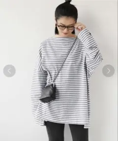 別注【WIFFLE/ウィッフル】*RELUME BIG BORDER TEE