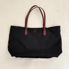 人気✨russet ラシット トートバッグ 肩掛け 総柄 ブラック 軽量