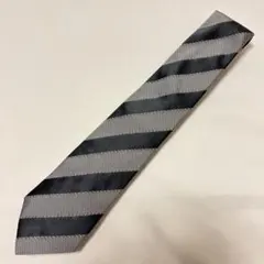 EMPORIO ARMANI ネクタイ ストライプ グレー ブラックのサムネイル