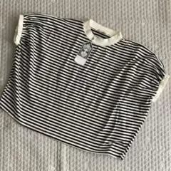 SHOOLARUE シューラルー ボーダー ノースリーブ カットソー フリー