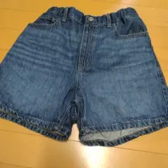 UNIQLOユニクロデニムショートパンツ160ショーパン