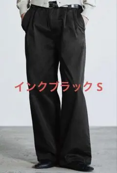 黒 GABA WIDE PIGMENT DYED 2TUCK TROUSERSのサムネイル