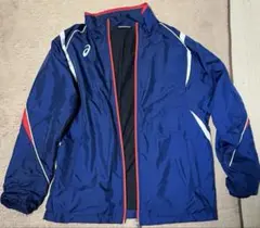 asics ネイビー ピステ ウィンドブレーカー　XAW533 上のみ