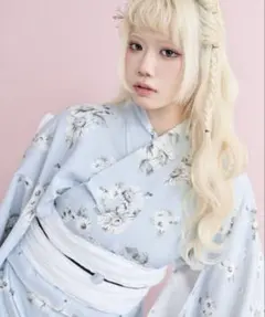 Dita 水仙の夕涼み ブルー 浴衣 帯 セット - メルカリ