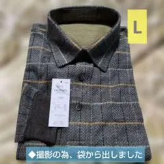 OXFORD 長袖シャツ グレー系　 ◆Lサイズのサムネイル