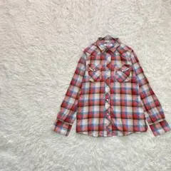 ハリウッドランチマーケット チェック柄 ウエスタンシャツ