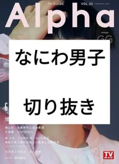 TVガイドalpha 14冊　バラ売り　切り抜き　可能 永瀬廉 TVガイドAlpha GG 切り抜き (TVガイドMOOK 39号) - メルカリ