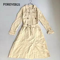 FOREVER21 トレンチコート ベージュ スリット コンサバのサムネイル