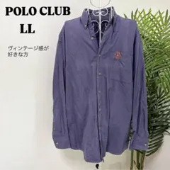【ヴィンテージ感】POLO CLUB ポロクラブ 長袖シャツ LLサイズのサムネイル