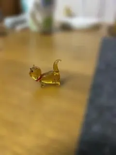 ガラス製 猫の置物 ミニチュア フィギュア