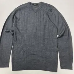 ⚫︎COMME CA MEN Vネックリブニットプルオーバー