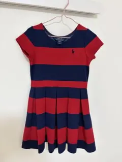 Polo Ralph Lauren ボーダー ワンピース 半袖 120