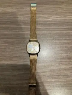 W.wear ワインレッド レザー腕時計 台湾ブランド - メルカリ