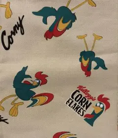 Kellogg's Corn Flakes 生地 はぎれ　30×110